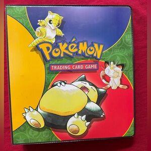 Vintage 1999 Pokemon Trading Card Wizards of the Coast Ultra Pro 3-Ring Binder